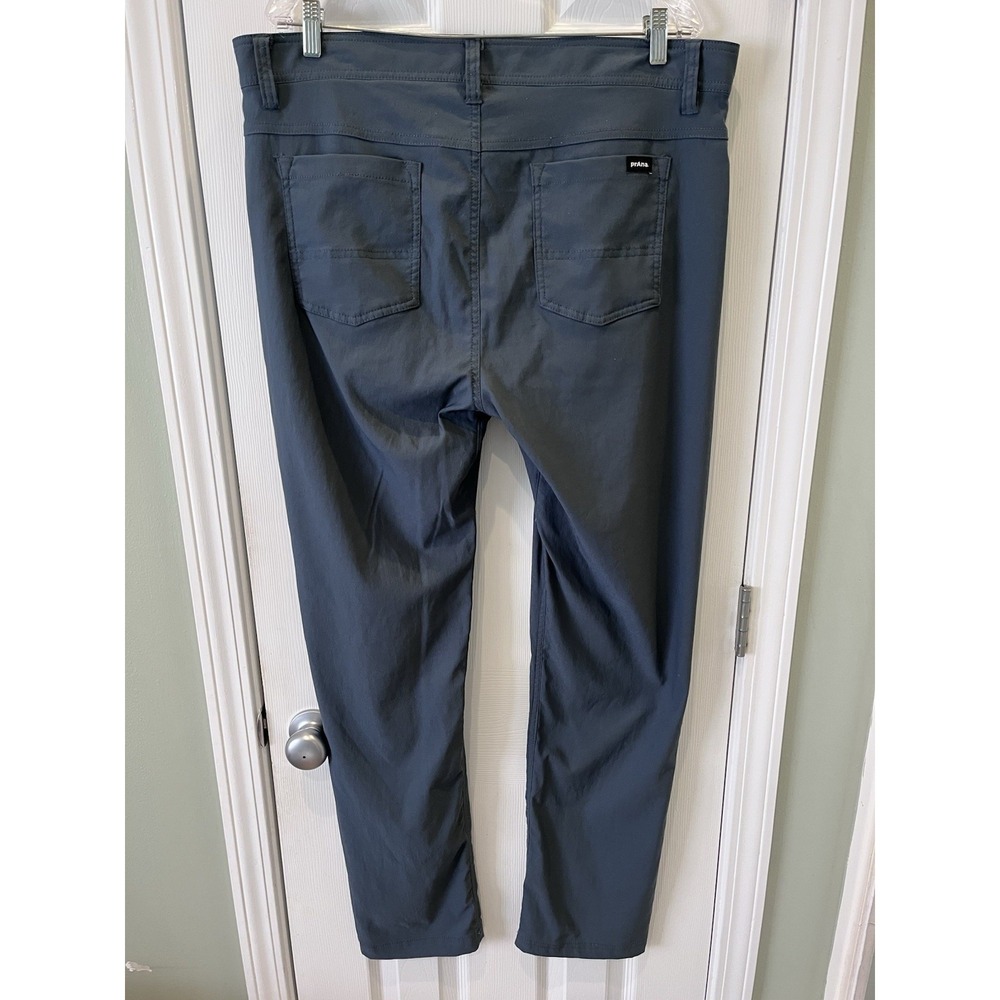 Prana Brion II Slim Fit Pant Men's 38x32 Blue Gray Hiking Stretch Chino 1965551 - Picture 2 of 8